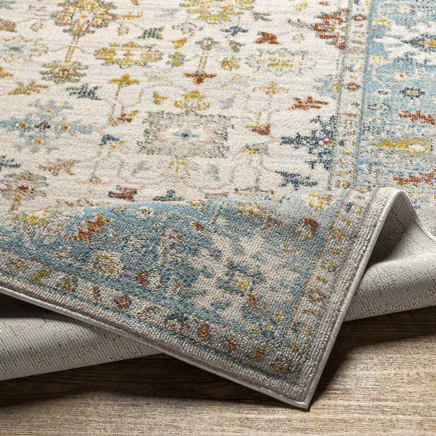 Dasaki Traditional Pale Blue Area Rug