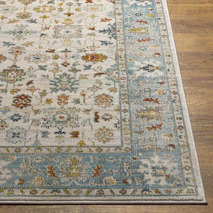 Dasaki Traditional Pale Blue Area Rug