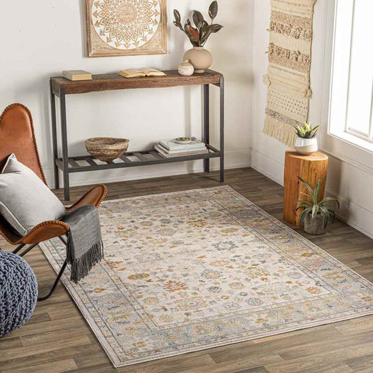 Dasaki Traditional Beige Area Rug