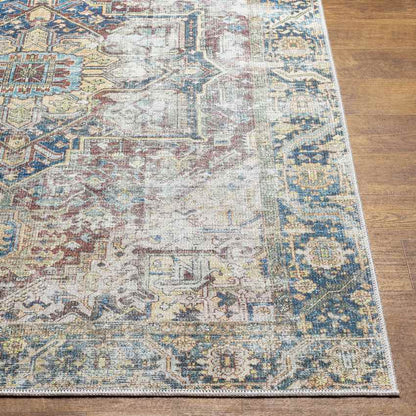 Gilbertville Traditional Green Washable Area Rug