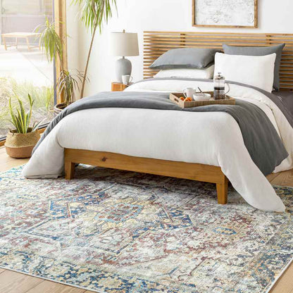 Gilbertville Traditional Green Washable Area Rug