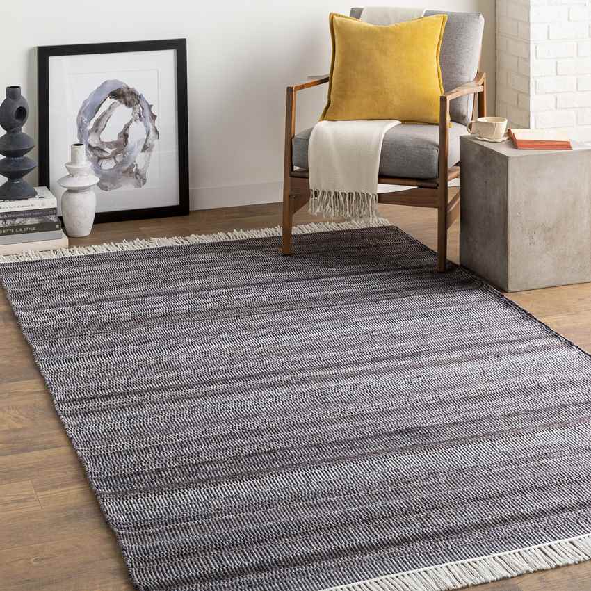 Galini Modern Dark Gray Area Rug