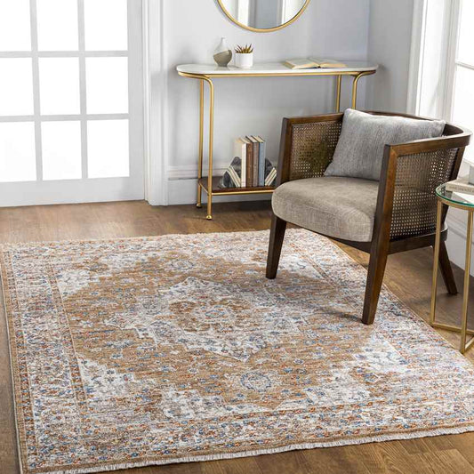 Hornick Traditional Orange Area Rug