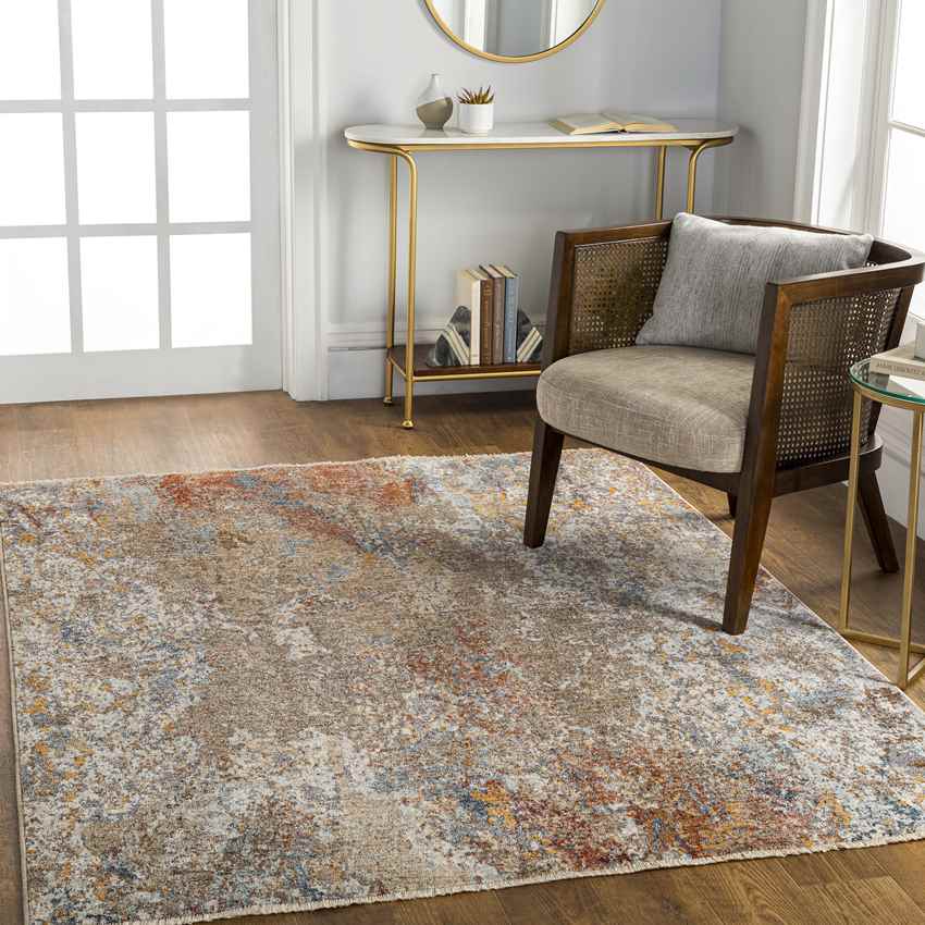 Ida Grove Modern Brown Area Rug