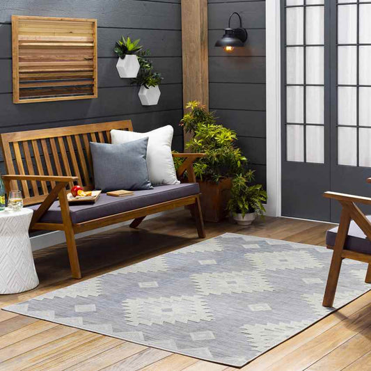 Veneind Rustic Gray Area Rug