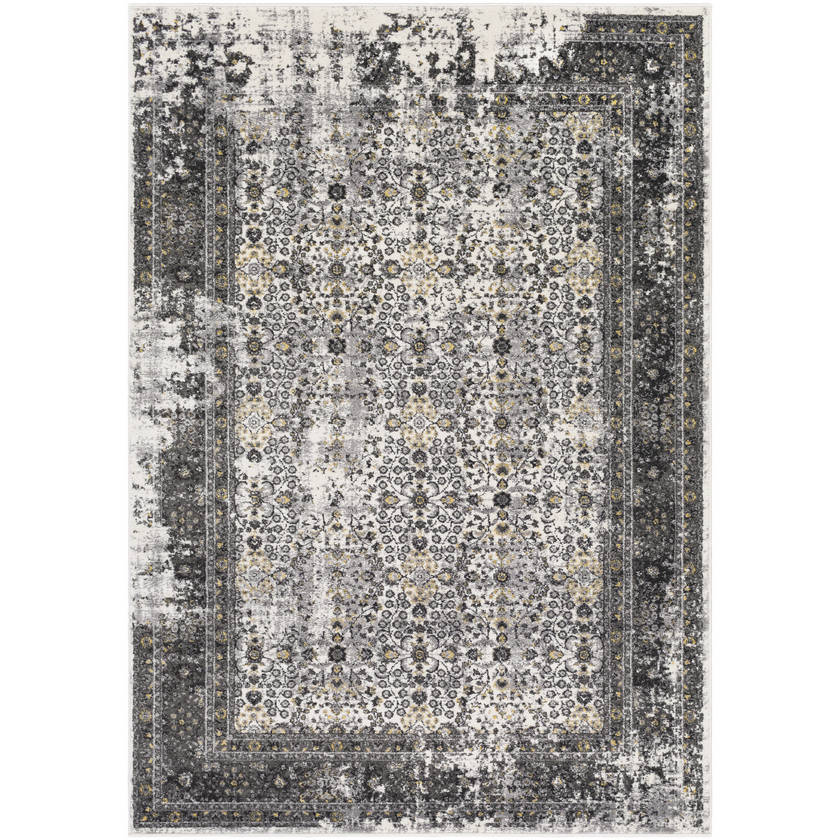 Hernen Modern Black/Gray Area Rug