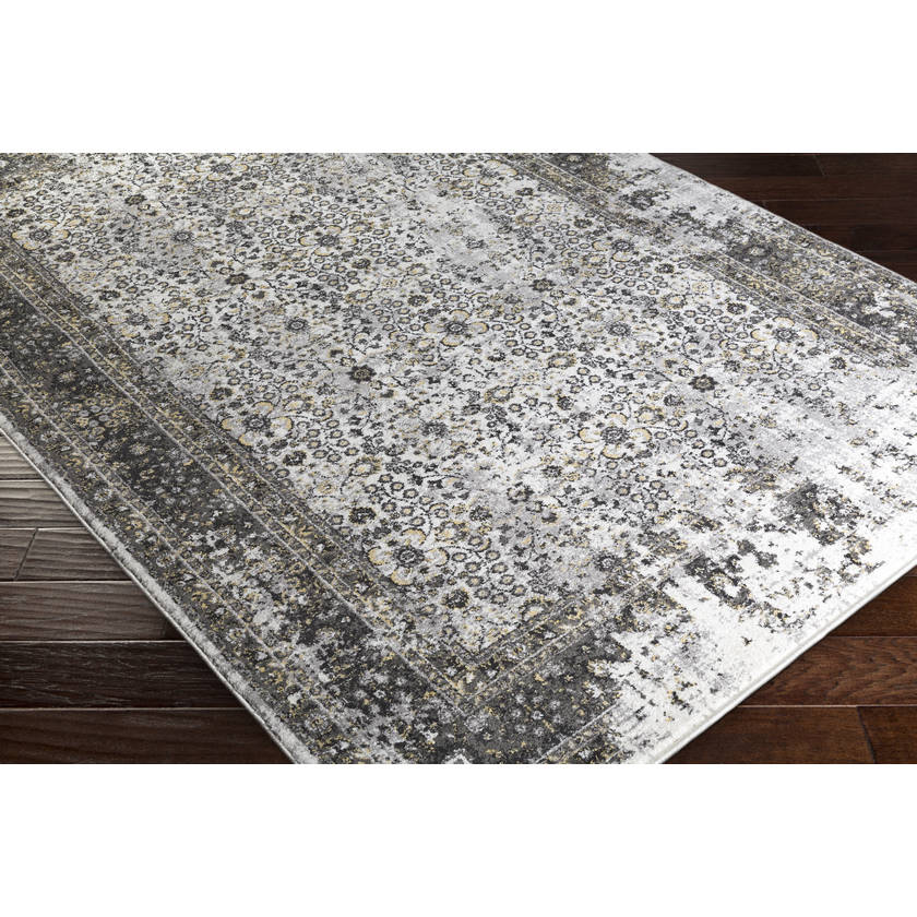 Hernen Modern Black/Gray Area Rug