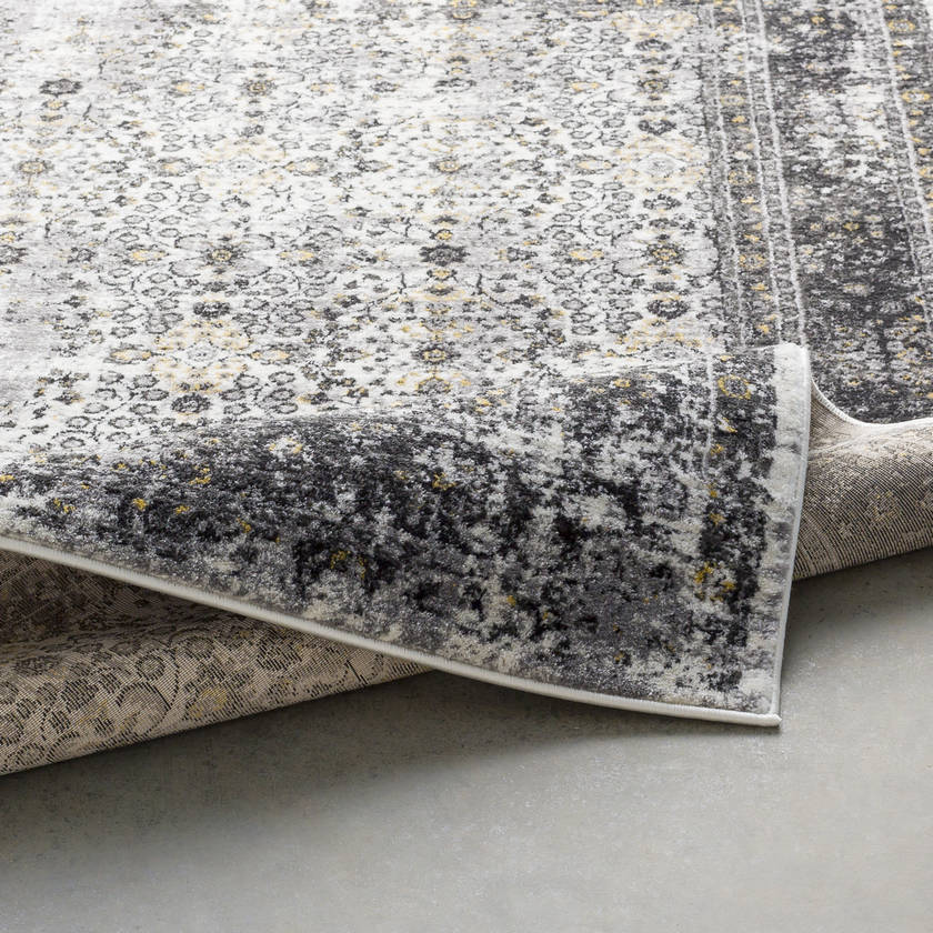 Hernen Modern Black/Gray Area Rug