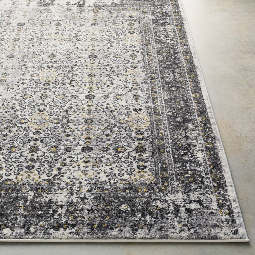 Hernen Modern Black/Gray Area Rug