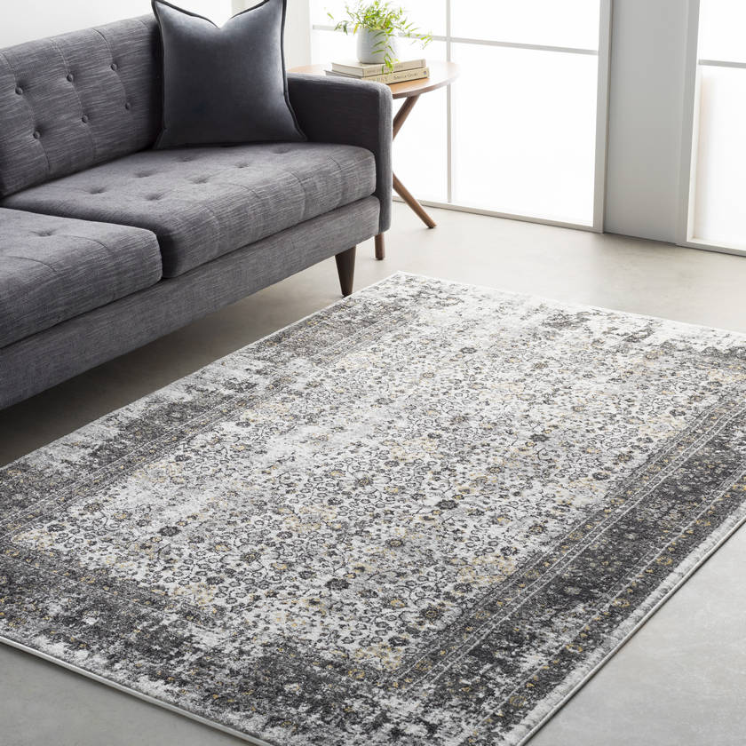 Hernen Modern Black/Gray Area Rug