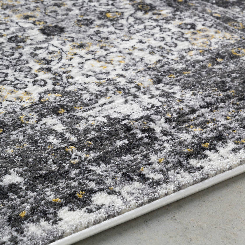 Hernen Modern Black/Gray Area Rug
