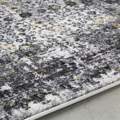 Hernen Modern Black/Gray Area Rug