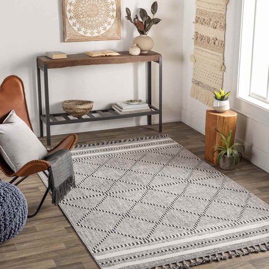 Kalopsida Global Medium Gray Area Rug