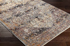 Gerolakkos Traditional Charcoal Area Rug