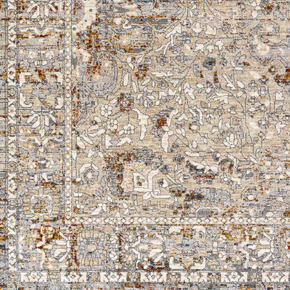 Kioneli Traditional Taupe Area Rug