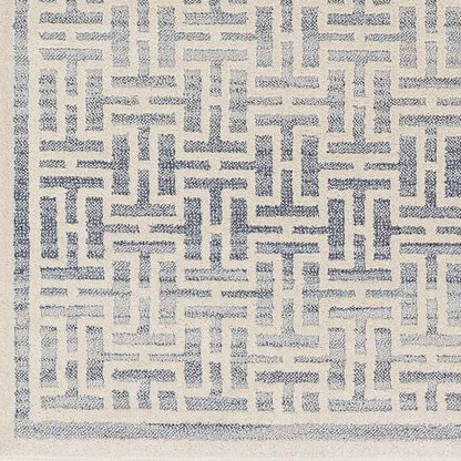 Asomatos Modern Navy Area Rug