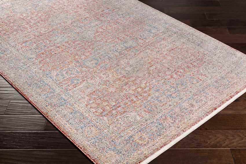 Kalavasos Traditional Burnt Orange Area Rug