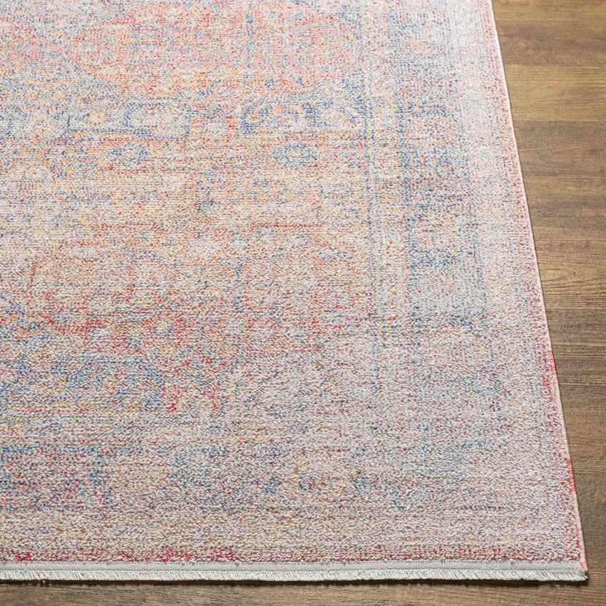 Kalavasos Traditional Burnt Orange Area Rug