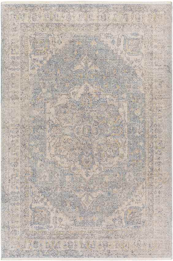 Millia Traditional Pale Blue Area Rug