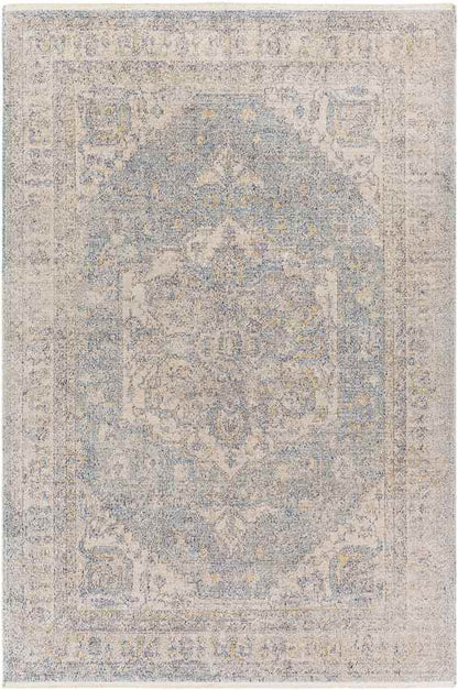 Millia Traditional Pale Blue Area Rug