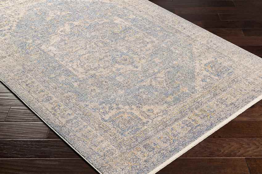 Millia Traditional Pale Blue Area Rug