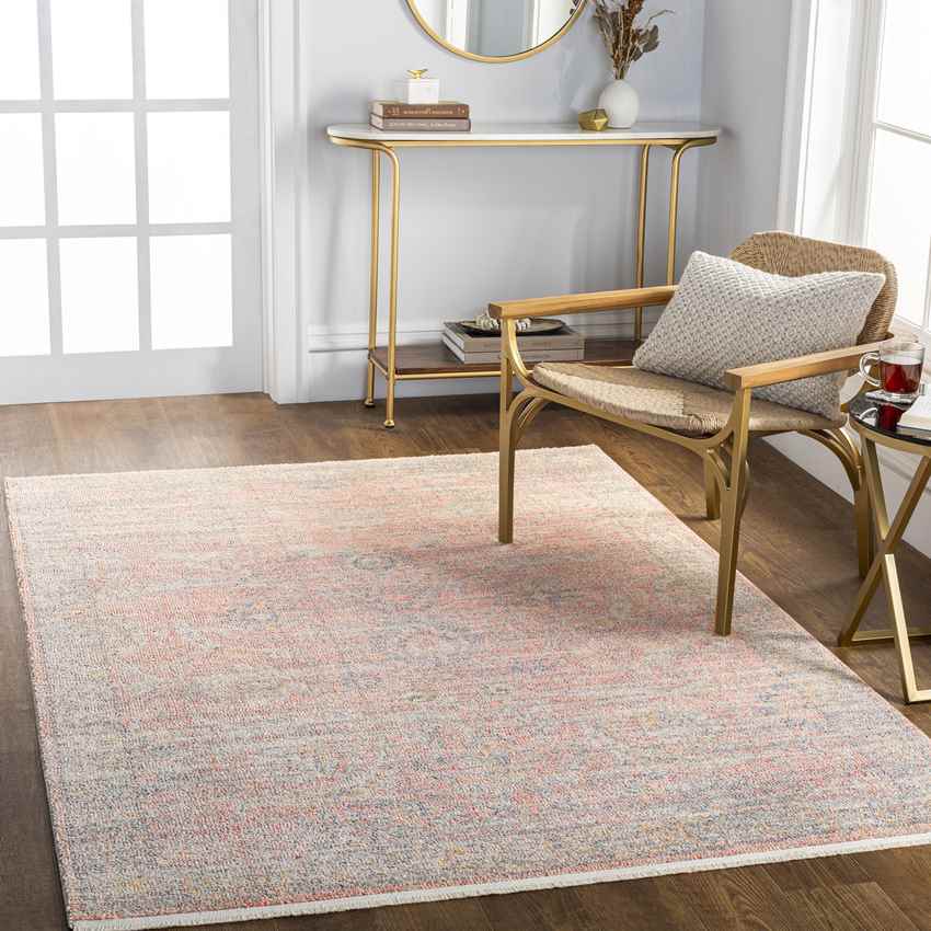 Orinis Traditional Coral Area Rug