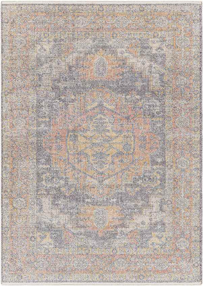 Kofinou Traditional Burnt Orange Area Rug