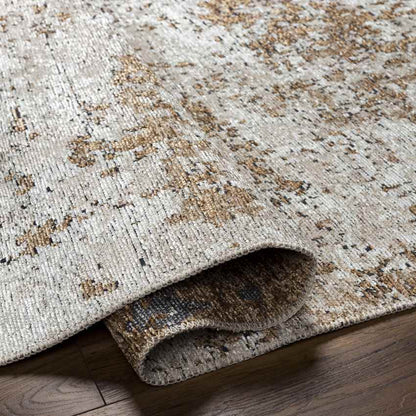 Mandres Modern Burnt Orange Area Rug