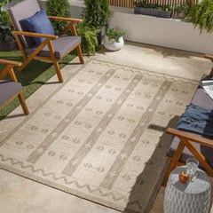 Jackson Junction Global Beige Area Rug