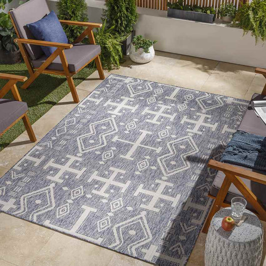 Kamrar Global Dark Blue Area Rug