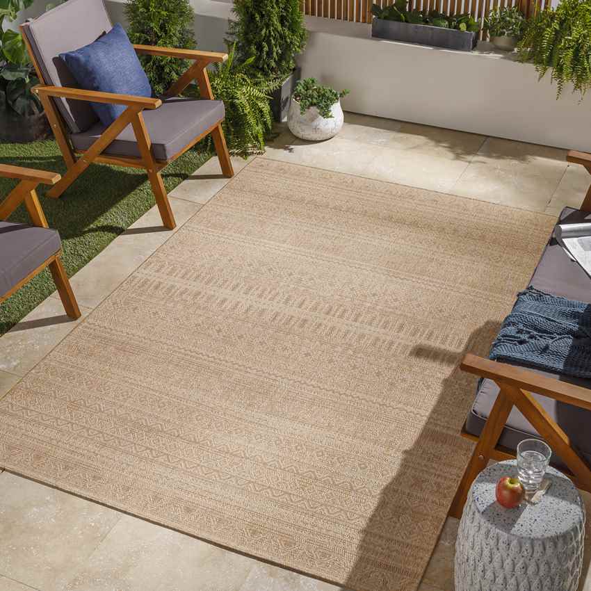 Keota Global Brown Area Rug