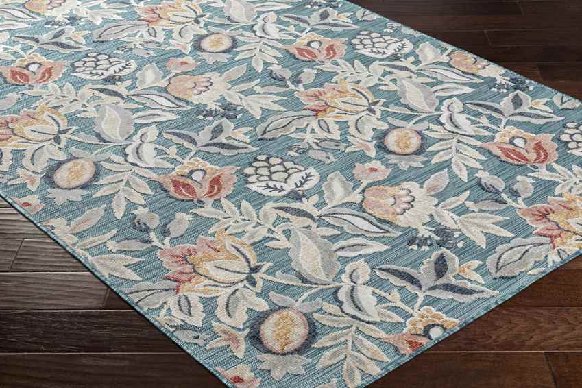 Damar Cottage Dark Teal Area Rug