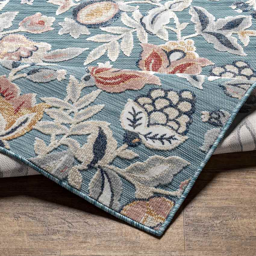 Damar Cottage Dark Teal Area Rug