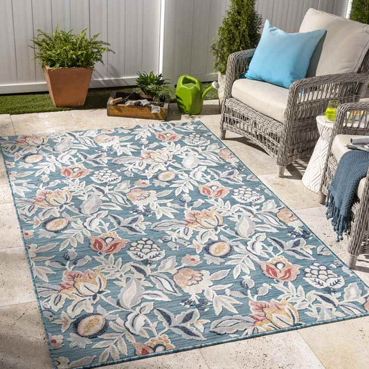 Damar Cottage Dark Teal Area Rug