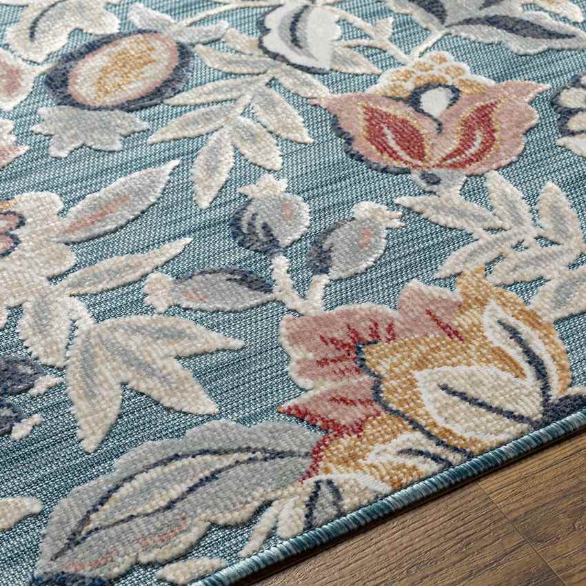 Damar Cottage Dark Teal Area Rug