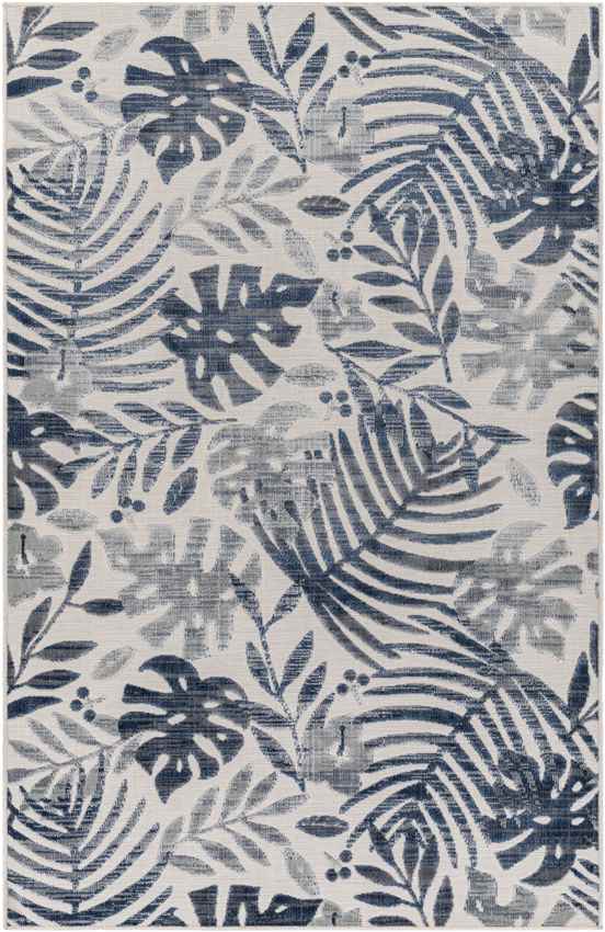 Delia Coastal Dark Blue Area Rug
