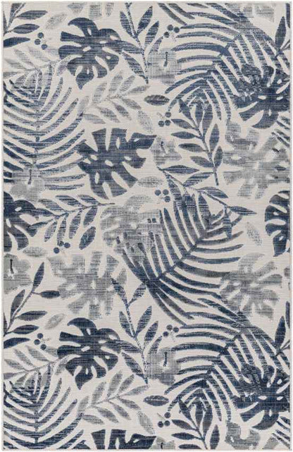 Delia Coastal Dark Blue Area Rug