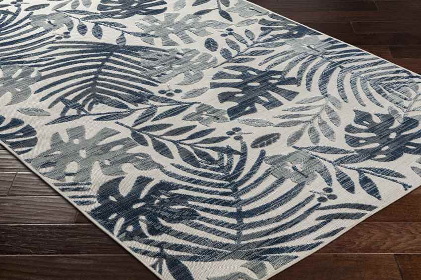 Delia Coastal Dark Blue Area Rug