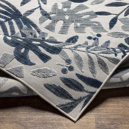 Delia Coastal Dark Blue Area Rug