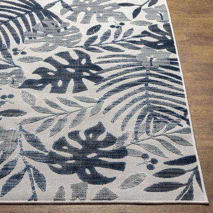 Delia Coastal Dark Blue Area Rug