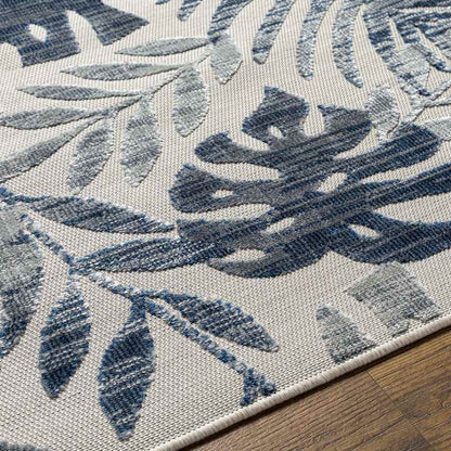 Delia Coastal Dark Blue Area Rug