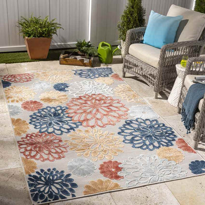 Ekron Cottage Orange Area Rug