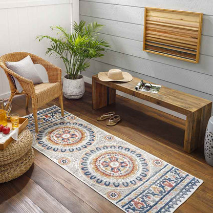 Ellis Traditional Navy Area Rug