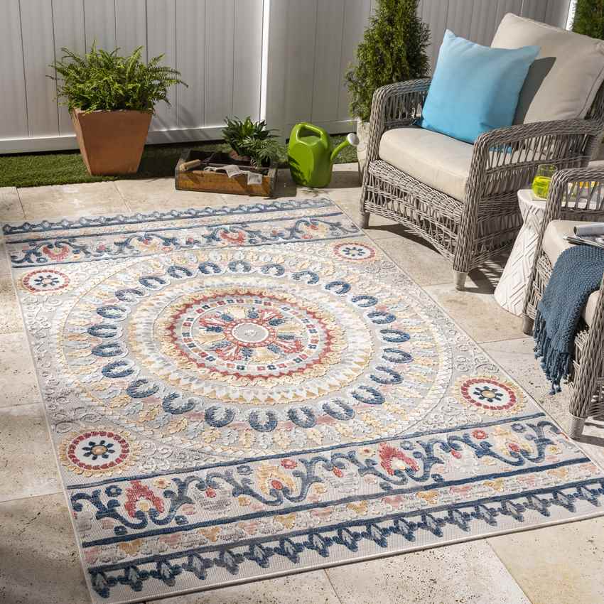 Ellis Traditional Navy Area Rug
