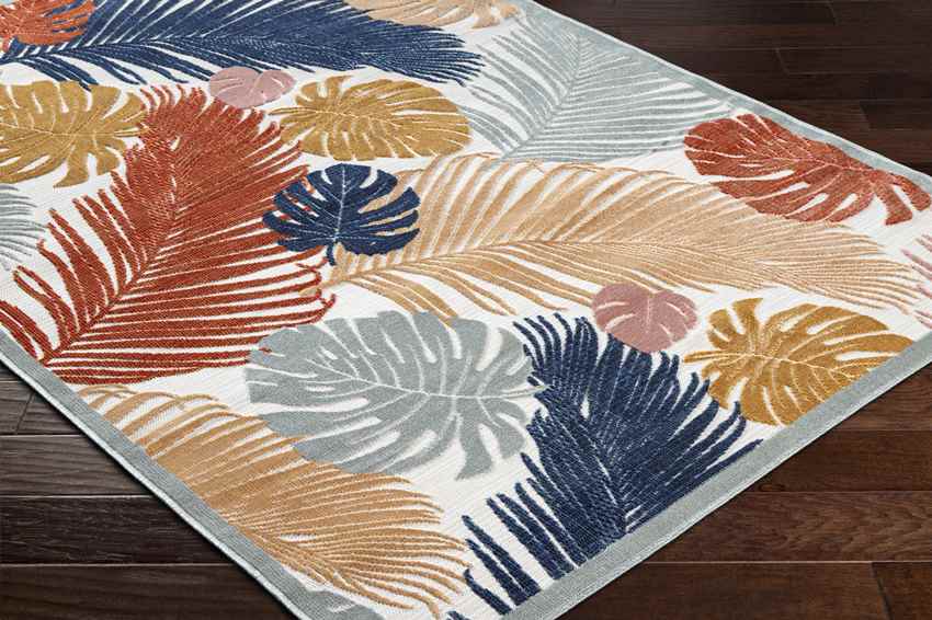 Esbon Coastal Orange Area Rug