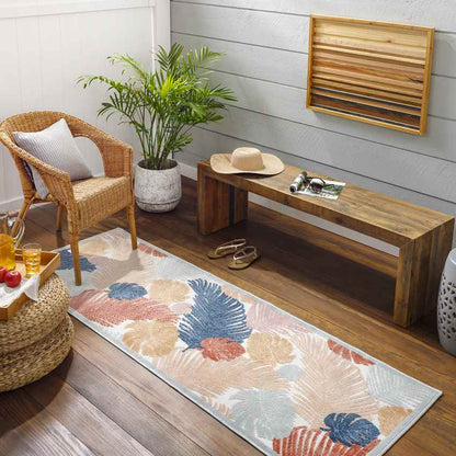 Esbon Coastal Orange Area Rug