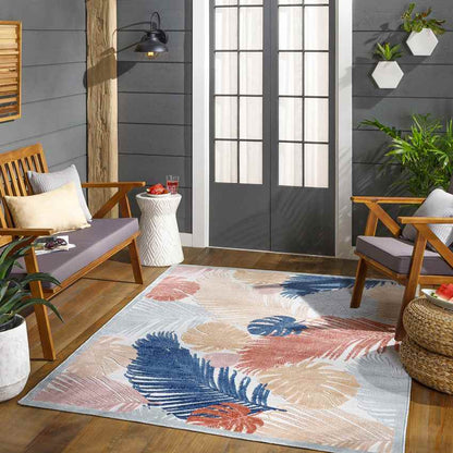 Esbon Coastal Orange Area Rug