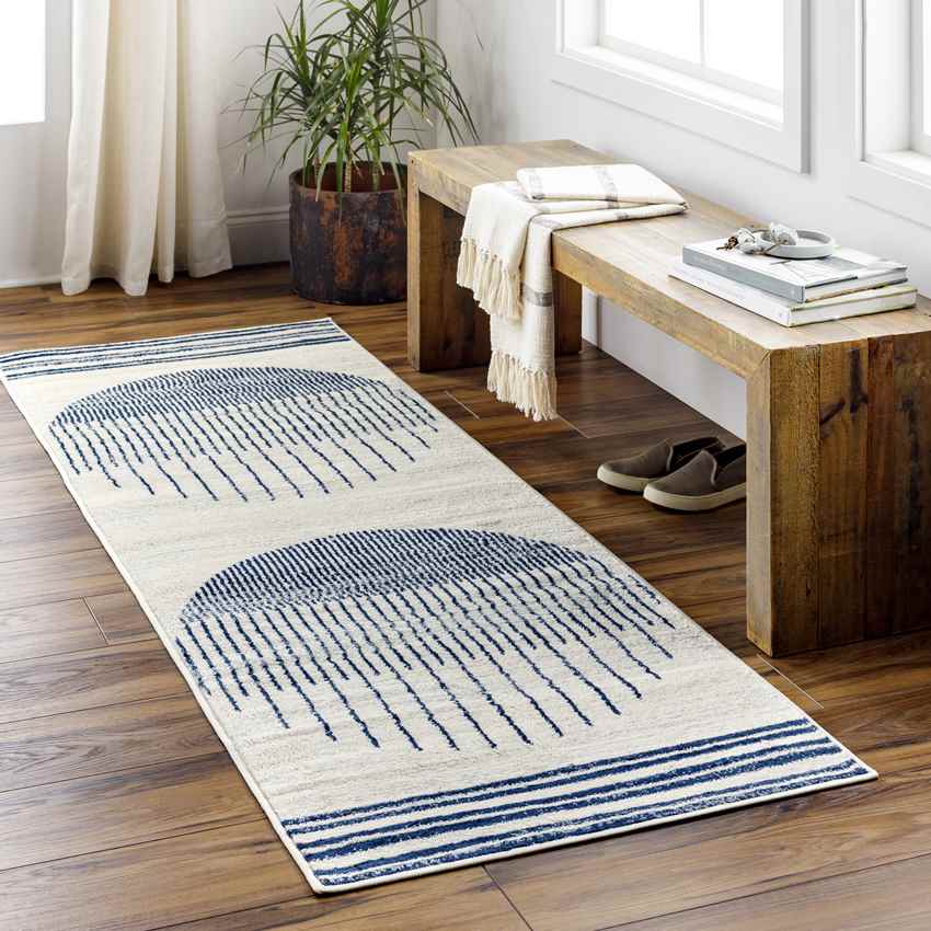 Neerbosch Modern Navy Blue Area Rug