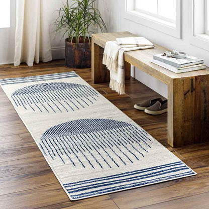 Neerbosch Modern Navy Blue Area Rug
