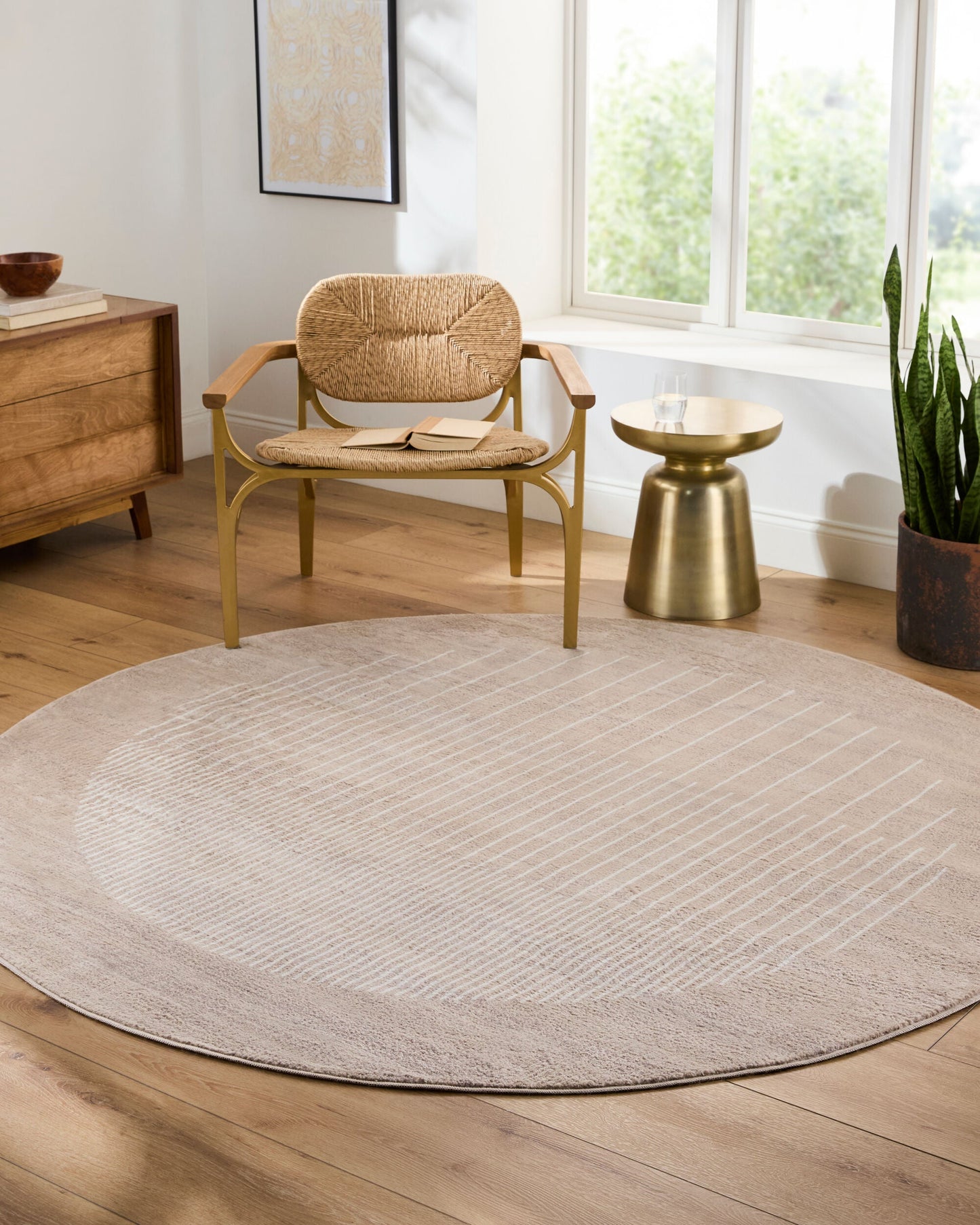 Neerbosch Modern Brown Area Rug